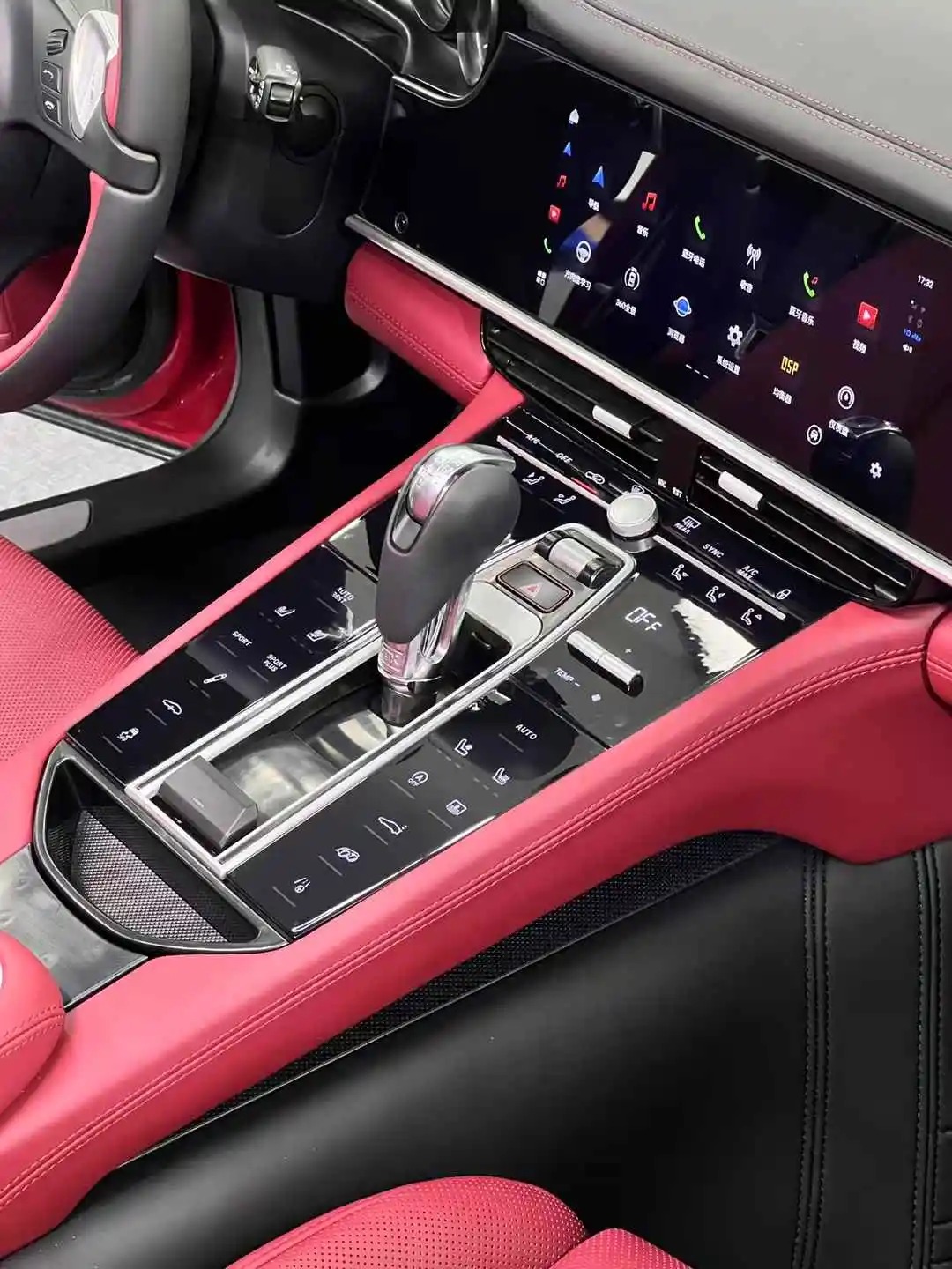 Car Center Console Panel for  Panamera 2010 - 2016 Touch Dashboard Carplay Radio AC Electric Air Conditioning Vents